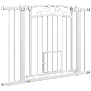 Barrière pour chien avec petite porte