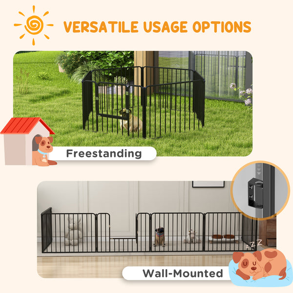 6-panel steel playpen