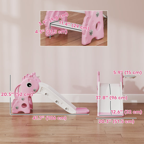 Toboggan 3 en 1 pour tout-petits rose
