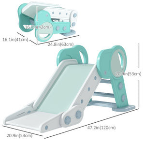 Toboggan pliable pour tout-petits vert