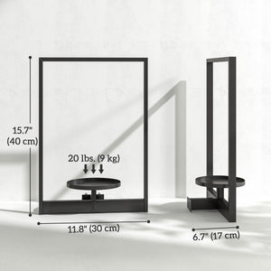 Set of 3 wall-mounted planters for indoor plants