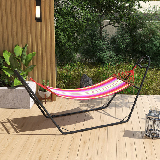 Support de hamac de 3,1 m, réglable, compatible avec les hamacs de 2,7 à 4,3 m, robuste, noir
