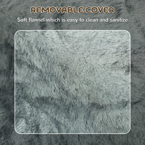 3-Step Dog Ramp with Removable Cover, Light Grey