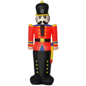 6-foot tall red and black nutcracker