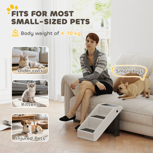 Dog stairs with 3 non-slip steps