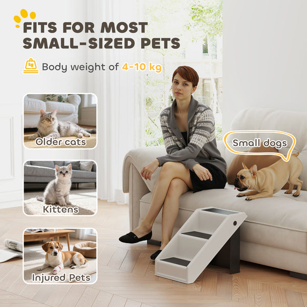 Dog stairs with 3 non-slip steps