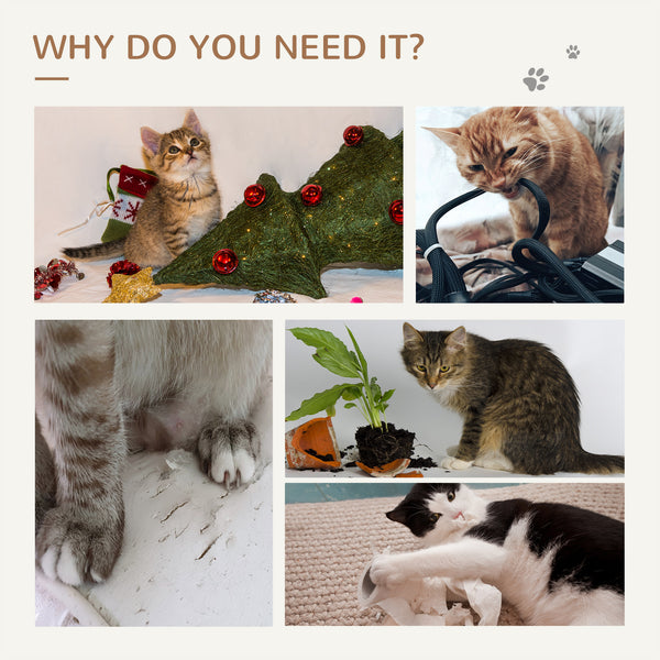 Arbre à chat en peluche avec griffoir en sisal, planche à gratter, perchoir, gris clair