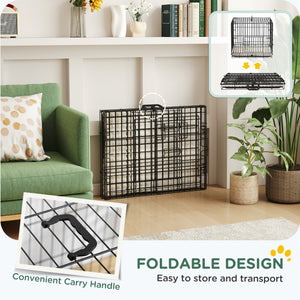Cage avec 2 portes et coussin moelleux, noire
