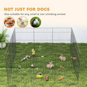 Foldable metal playpen with 12 panels