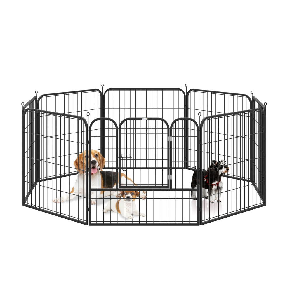 8-panel heavy-duty metal playpen