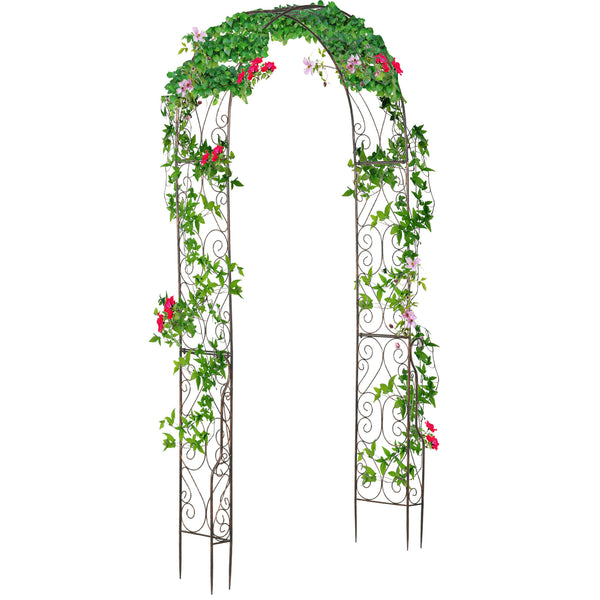 Arche de jardin en métal avec pergola pour plantes grimpantes décoratives