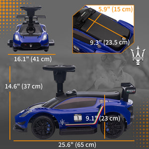 Maserati GT2 6V for toddler, blue