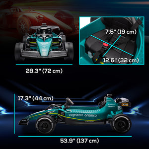 Kart électrique 12 V Aston Martin, vert