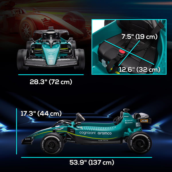 Kart électrique 12 V Aston Martin, vert