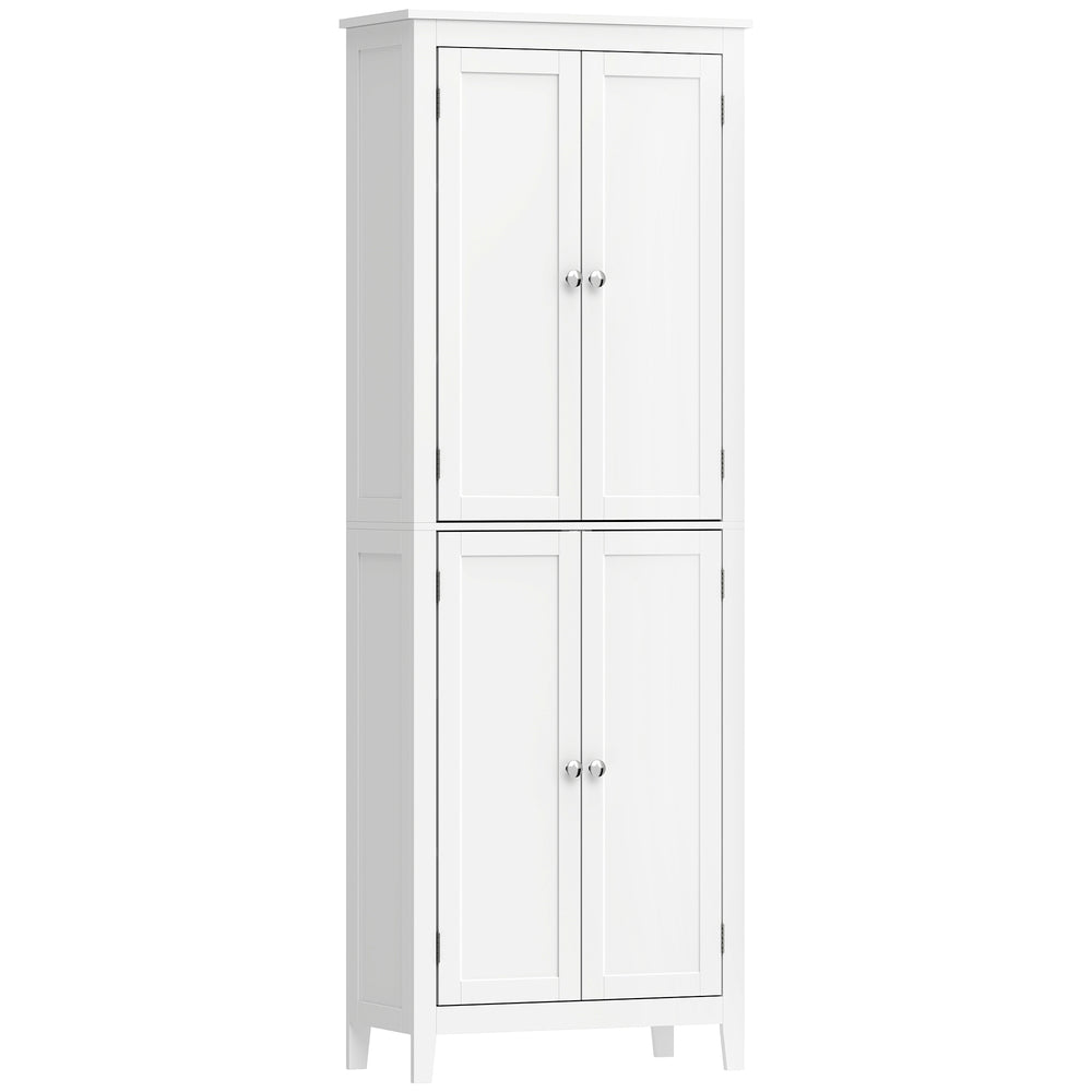 Armoire de salle de bain 67 po à tablettes réglables, blanche