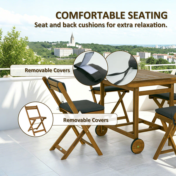 Ensemble de salle à manger 5 pièces en bois