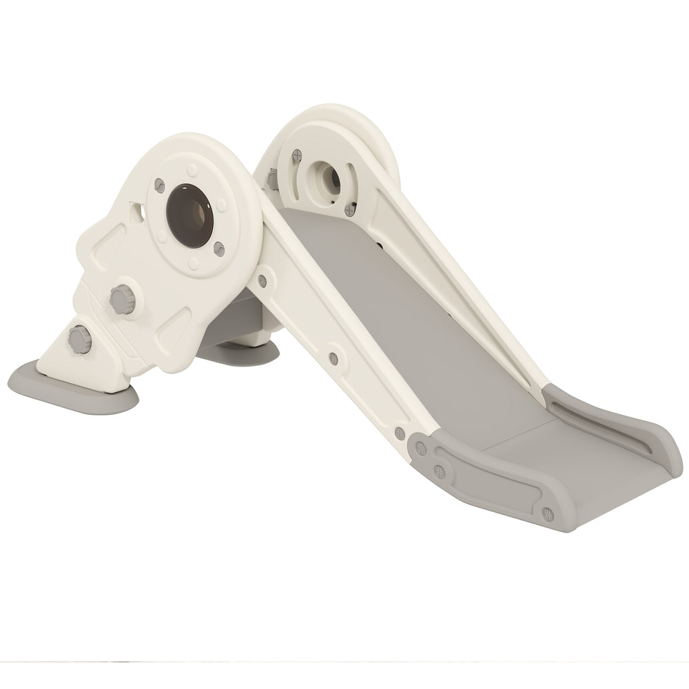 Toboggan pliable 3 en 1 pour tout-petits blanc crème