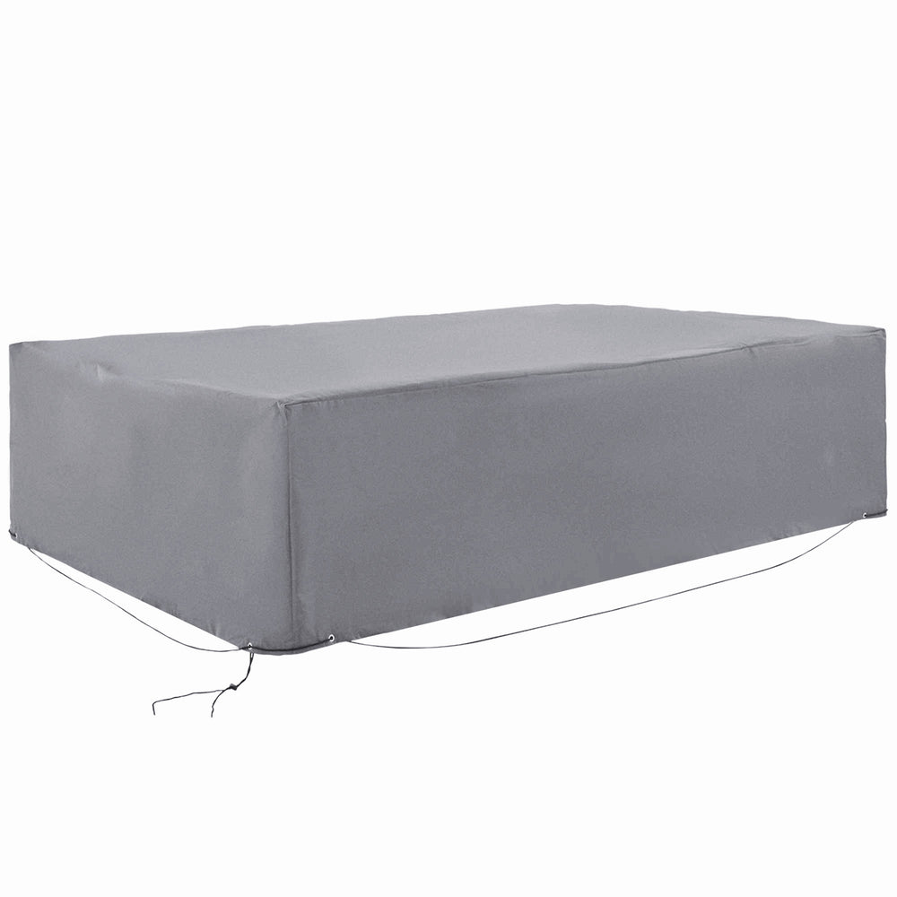 Housse de protection pour mobilier de jardin, grise