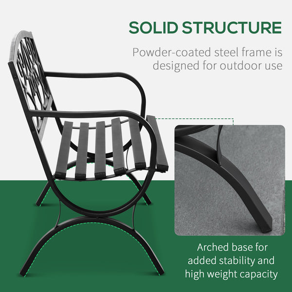 Banc de jardin d'extérieur 2 places style antique