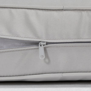 Coussins de chaise de patio épais et profonds pour siège d'extérieur avec coussin de dossier, gris clair