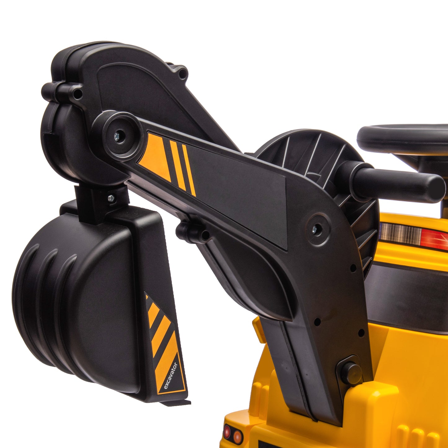 3 in 1 Excavator Bulldozer Rolling Compactor with Music, for 18-48 Months, Yellow