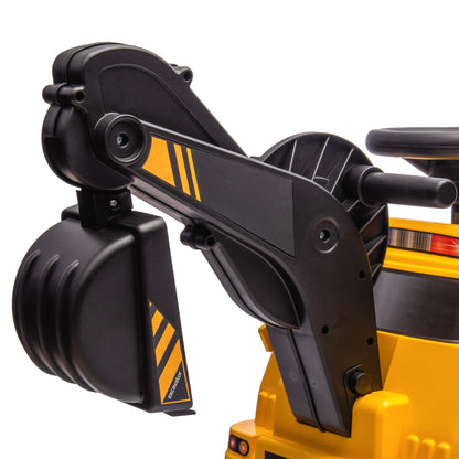 3 in 1 Excavator Bulldozer Rolling Compactor with Music, for 18-48 Months, Yellow