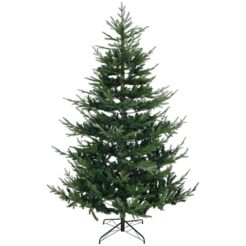 Sapin de Noël artificiel de 7,5 pieds avec base en métal