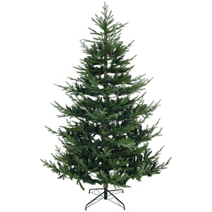 Sapin de Noël artificiel de 7,5 pieds avec base en métal