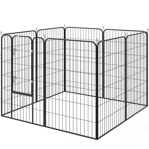 Sturdy 8-Panel Foldable Metal Playpen