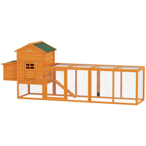 117" Extra Large Chicken Coop with Asphalt Roof