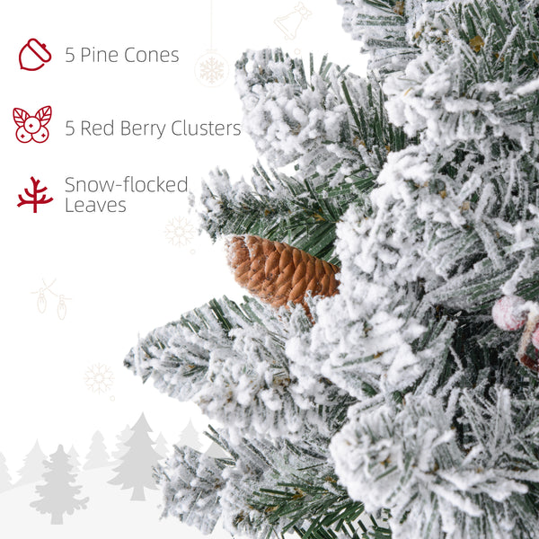 Couronne de Noël de 24" avec lumières givré