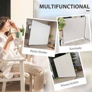 Paravent à panneau unique, protection UV30+, beige