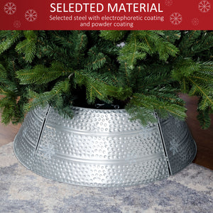 Cache-pied pour sapin de Noël de 66 cm avec motif flocon de neige