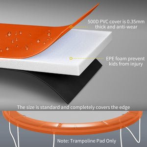 Replacement pad for 14-foot trampoline, orange 