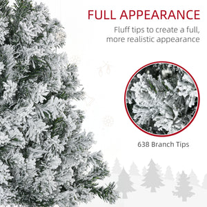 Sapin de Noël artificiel de 6 pieds pré-éclairé  avec lumière LED blanc chaud