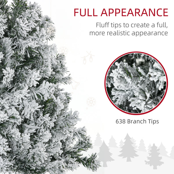 Sapin de Noël artificiel de 6 pieds pré-éclairé  avec lumière LED blanc chaud
