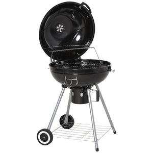 Portable Kettle Charcoal Grill for Outdoor Grilling Heat Control BBQ Barbecue