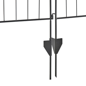 Clôture décorative de jardin à 4 panneaux