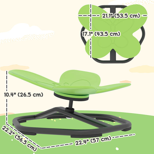 Green Butterfly Swivel Chair for Kids