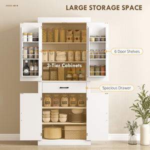Meuble de rangement style campagnard avec 4 portes de grange, blanc