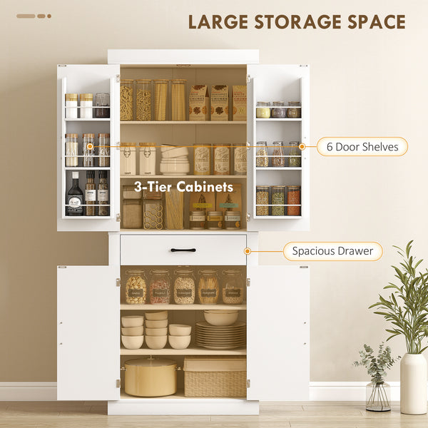 Meuble de rangement style campagnard avec 4 portes de grange, blanc