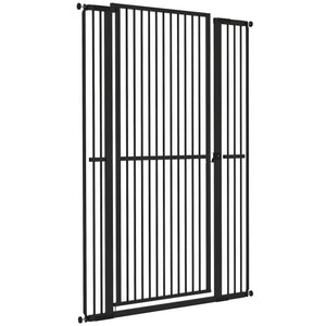Barrière pour animaux extra haute, noire