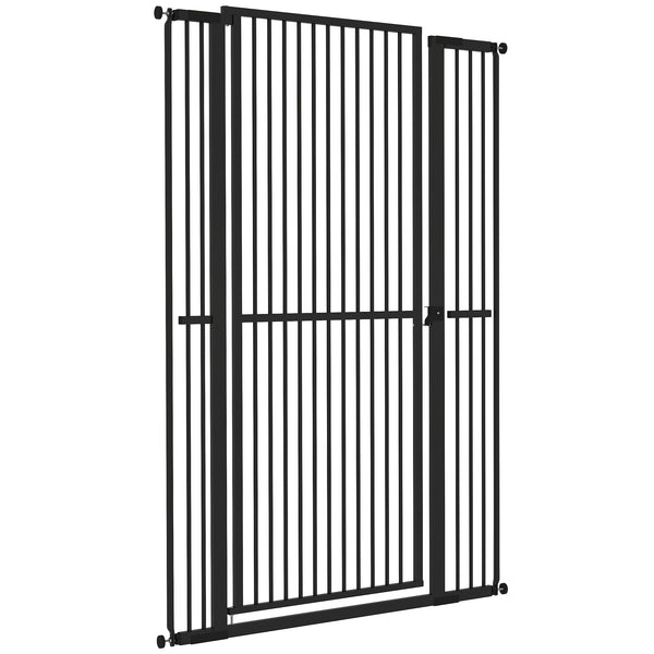 Barrière pour animaux extra haute, noire