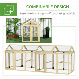 Poulailler extensible avec 2 portes et 3 perchoirs pour 1 à 3 poules