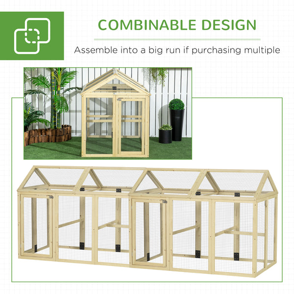 Poulailler extensible avec 2 portes et 3 perchoirs pour 1 à 3 poules