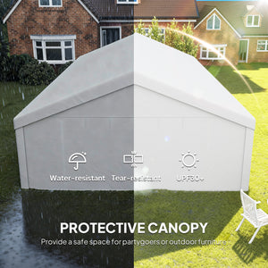 20' x 40' Party Tent, Outdoor Canopy Tent with 12 Removable Window Sidewalls for Parties, Wedding, Events, BBQ