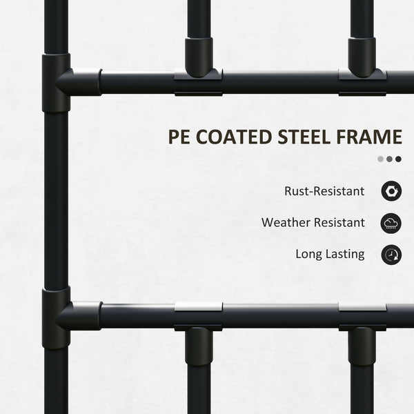 Treillis de jardin arqué avec filet pour plantes grimpantes