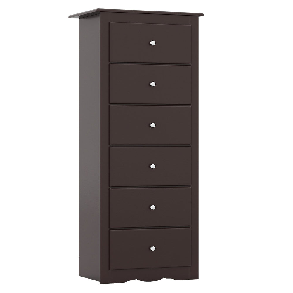 6-drawer bedroom dresser, Brown