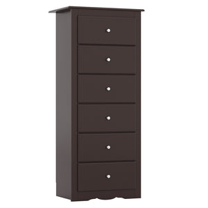 6-drawer bedroom dresser, Brown