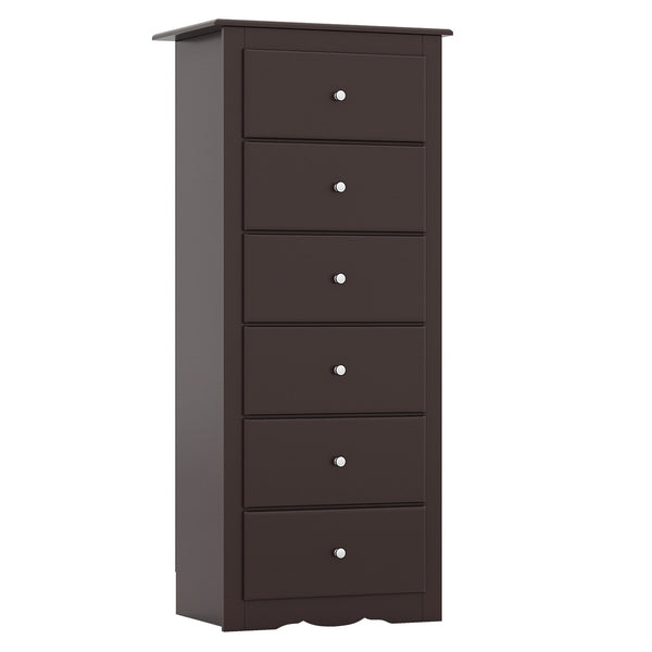 6-drawer bedroom dresser, Brown